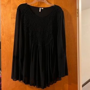 Black Boho blouse